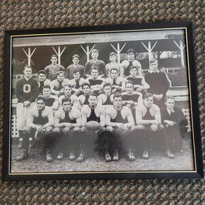 Vintage Antique Football Framed Photograph High School Team Staunton Virginia